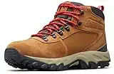 Columbia Men's Newton Ridge Plus II Suede Waterproof Boot, Breathable with High-Traction Grip,elk/mountain red,10.5