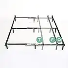 ZINUS Compack Metal Adjustable Bed Frame / 7 Inch Support Bed Frame for Box Spring and Mattress Set, Black , Twin/Full/Queen