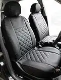 Carseatcover-UK® Front Pair KNIGHTSBRIDGE LEATHER LOOK Car Seat Covers