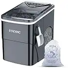 Ice Maker Machine for Home Countertop,Self Cleaning Ice Machine 6 Minutes Ice Making,Ice Cube Maker 2 Cube Sizes with Scoop & Basket