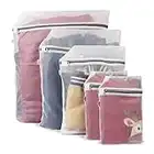 Magnificent Latest Mesh Laundry Bags with Zips, Reusable and Durable Dedicates Wash Bag Blouse, Hosiery, [1L+2M+2S] - 5 Mesh Bags Travel Storage (5 Set)