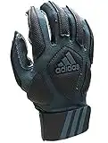 adidas Scorch Destroyer Full Finger Lineman's Gloves, Gray/Black, Small