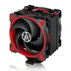 ARCTIC Freezer 34 Esports Duo - Refroidisseur CPU Push-Pull, Dissipation de Chaleur, Moteur Silencieux, 200-2100 RPM, 2 Ventilateurs PWM 120 mm, Compatible avec Le LGA1700 - Rouge