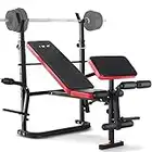 Banc Musculation Complet Multifonction, Bancs de Musculation Réglables Pliable Inclinable Fitness Pour Entrainement Complet, Banc Musculation Complet SY-5430B