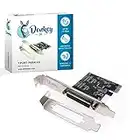 Donkey pc - 1 Port Parallel en PCI Express. Tarjeta y Adaptador de Interfaz Interno Paralelo con Transferencia de hasta 1,5 Mbps. Tarjeta controladora de Puerto de Impresora Db25 Paralelo.