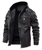 Black Distressed Leather Jackets For Men's - Cafe Racer Jackets Adult | [1108762] Tavares, S