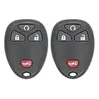 Keyless2Go New Keyless Entry with Remote Start Car Key Fob for Select Vehicles with 15114374 KOBGT04A (2 Pack)