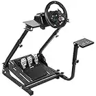 Supllueer Racing Steering Wheel Stand with Shifter Mount, Gaming Wheel Stand Height Adjustable fit Logitech G920 G29 G27 G25 Thrustmaster, Wheel and Pedals Not Included