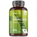 Green Coffee Bean Extract Capsules 21000mg - 90 Unroasted Green Coffee Capsules - Vegan & Natural Caffeine Pills (Not Caffeine Tablet) - Source of Chlorogenic Acid - Green Tea Capsules Alternative