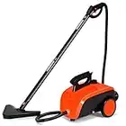 TANGZON 1500W/2000W Steam Cleaner, 1.5L/1.8L Tank Cleaning Household Steam Mop, Multi-Purpose Steam Clean Machine with 13/17/19 Accessories for Carpet, Floors and Windows (1500W, 1.5L, Orange)