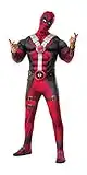 Rubies Disfraz Deadpool Deluxe para Adulto, Jumpsuit con pecho musculoso, cubrebotas, y máscara. Oficial de Marvel, para Carnaval, Navidad, Halloween y Cumpleaños.