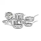 Cuisinart MCP-12N MultiClad Pro 3-Ply Stainless Steel 12-Piece Cookware Set