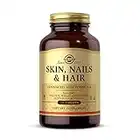 Solgar Skin, Nails and Hair, Improved MSM Formula - To help build collagen - With Vitamin C - Vegan - 120 Tablets