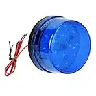 12V Azul señal de Alarma, Alarma de luz estroboscópica de LED Azul luz Intermitente sin Sonido + A Prueba de explosiones, Utilizado en el Campo para el Sistema de Alarma de Seguridad para el hogar