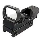 UniqueFire JH400 Green and Red Dot Sight for Reflex Sight Tactical Reflex with 4 Reticles and 5 Levels of Brightness Hd Night Sights