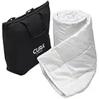 Cura Pearl Classic 150x210 11kg Premium Cotton Weighted Blanket — Heavy Weighted Duvet — Insomnia Stress Anxiety Relief, White