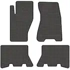 edecor Gummifussmatten Automatten Gummimatten Gummi Fußmatten Satz Set für Jeep Grand Cherokee WJ Bj. 1998 - 2004