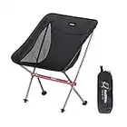 Naturehike Ultralight Folding Camping Chair,Backpacking Portable Hiking Chair Heavy Duty 330 lbs Capacity, Compact for Outdoor Camp,Fishing,Beach,Hiking,Hunting, Travel,Carry Bag Included