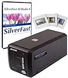 Plustek OpticFilm 8300i Ai Film Scanner - Converts 35mm Film & Slide into Digital, Bundle SilverFast Ai Studio 9 + QuickScan Plus, Include Advanced IT8 Calibration Target (3 Slide)