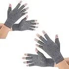 2 Pairs Arthritis Gloves for Women and Men - Compression Gloves for Arthritis Pain Relief, Rheumatoid and Osteoarthritis, for Typing and Daily Work