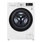 LG F2DV5S85S2W - Lavadora Secadora con Carga Frontal, Capacidad de 8,5/5 kg, 1400 RPM, Lavadora Secadora LG con Inteligencia Artificial, App y Vapor Steam, Limpieza y Cuidado en la Ropa, Color Blanco