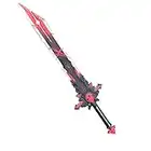 Fantasy Game Style Genshin Foam Cosplay Satety Foam Sword Scepter Blade Weapon Costume (Choose Style) (Wolf's Gravestone- 31.5 inch)