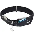 ESR Riñonera Deportiva Ajustable con Cierre Cremallera, Running Belt para iPhone SE 2020/X/XR/XS Plus/8/8Plus/7 con Puerto Auriculares y Cinturón Dinero, para Deportes, Bicicleta, Viajar, Gimnasio-L