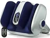 MIKO Shiatsu Foot Massager Machine Deep Tissue Massage Improves Circulation, Blood Flow with Deep Kneading, Heat Therapy - Plantar Fasciitis, Neuropathy, Diabetics Fits Up to Size15