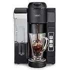 BELLA Single Serve Coffee Maker, Dual Brew, K-cup Compatible - Ground Coffee Brewer with Removable Water Tank & Adjustable Drip Tray, Perfect for Travel