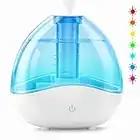 Cool Mist Humidifiers for Bedroom Large Room, Lerat Baby Humidifier with Night Light for Nursery, Auto Shut-off & Quiet Operation Humidifier for Plants, Air Ultrasonic for Pets, Indoor, Home, Office