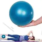 Lanjue Ballon Pilate de Gymnastique, 25cm Yoga Ball Anti-Slip Anti-éclatement, Balles d'Exercices Fitness pour Entraînement Abdominal et des Épaules, Équilibre, Sport, Pilates (Bleu)