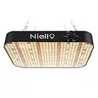 Niello Lamparas LED Cultivo, 600w Lámparas de Crecimiento, 588LEDs Grow Light para plantas de interior, luz de planta de espectro completo con función regulable y en cadena para VEG, flores