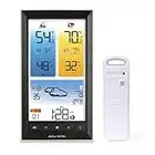 AcuRite 01201M Vertical Wireless Color Weather Station with Indoor/Outdoor Temperature Alerts, 12 x 10.75 Inches, Black