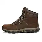 Peter Storm Men's Caldbeck Waterproof Leather Walking Boots with StormGrip Outsole and Ankle Support, Outdoors Footwear, Brown, UK8