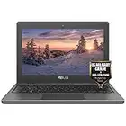 ASUS Student Laptop, 12 inch IPS Anti-Glare Eye-Care HD Display, Intel Celeron N4500, Military-Grade Durability, Wi-Fi 6, Ethernet Port, Long Battery Life, Windows 10 Pro (4GB RAM | 128GB SSD)