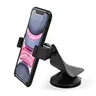 Arteck Car Mount, Universal Mobile Phone Car Mount Holder 360¡ã Rotation for Auto Windshield and Dash, for Cell Phones Apple iPhone 14, 14 Pro, 13, 13 Pro, 12, 11, Xr, Xs, Android Smartphone, GPS