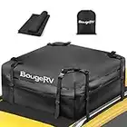 BougeRV Bolso Impermeable para el Techo del Coche 425 litros 1000D Almacenamiento de Caja de Techo para Cualquier Coche con Correas Anchas para Viajes Largos Vacaciones y Transporte de Equipaje