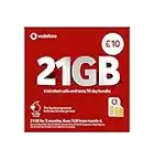 Vodafone SIM Card UK PAYG £10 Bundle -21GB (14GB FREE) DATA + Unlimited Mins & Texts + International Calling Option - (Love2surf RETAIL PACK)