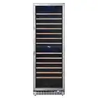 EdgeStar CWR1552DZ 24 Inch Wide 141 Bottle Capacity Free Standing Dual Zone Wine Cooler with Interior Lighting