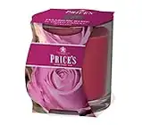 Price's - Candela Damson Rose Jar - Elegante, fiorita, fragranza di qualità - Profumo di lunga durata - Durata fino a 45 ore