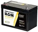 Carmanah CMH-AGM-100 100 Amp AGM Deep Cycle Rechargeable Replacement Battery for PV Solar and Inverters (No Maintenance)
