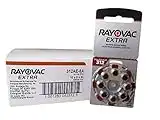 Rayovac Size 312 Extra Advanced Mercury Free Hearing Aid Batteries (80 Batteries)