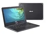 ASUS Chromebook C202XA Rugged & Spill Resistant Laptop, 11.6" HD, 180 Degree, MediaTek MT8173C Processor, 4GB RAM, 32GB Storage, MIL-STD 810G Durability, Chrome OS-C202XA-DS01-CA Black