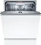 Bosch Hausgeräte SMV4HCX48E Serie 4 Smarter Geschirrspüler vollintegriert, 60 cm breit, Besteckschublade, Made in Germany, Silence Programm besonders leise, Extra Trocknen auf Knopfdruck, Weiß