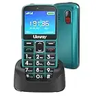 uleway Big Button Mobile Phone for Elderly Easy to Use Basic Dual Sim Free Unlocked Senior Cell Phone with SOS Emergency Button, Charging Dock, Hearing Aid Compatible (HAC)