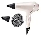 Remington Sèche-cheveux Ionique [Technologie OPTIheat] PROluxe (2400W,Moteur AC longue durée,Longue tenue 24H & résultat salon, 3 températures/2 vitesses, 3 Concentrateurs + 1 Diffuseur Volume) AC9140