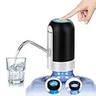 Distributeur d'eau en Bouteille, USB chargeant la Pompe à Eau Potable électrique Portable Commutateur de Bouteille d'eau Universelle de 5 gallons (Noir)