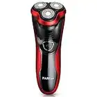 FARI Rasoio elettrico rotativo, Wet & Dry ricaricabile USB ricarica rasoio elettrico da barba per uomini, nero