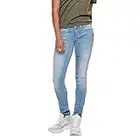 ONLY Onlcoral SL Skinny Fit Jeans, Light Blue Denim, 30W / 30L Donna