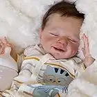 XIBLC Reborn Baby Dolls Boy, Realistic Newborn Baby Dolls, Real Life Sleeping Babies Dolls, 18 Inch Soft Vinyl Silicone Full Body, Lifelike Reborn Dolls Birthday